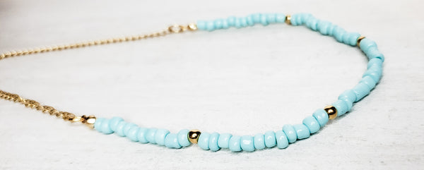 Aqua Choker Necklace