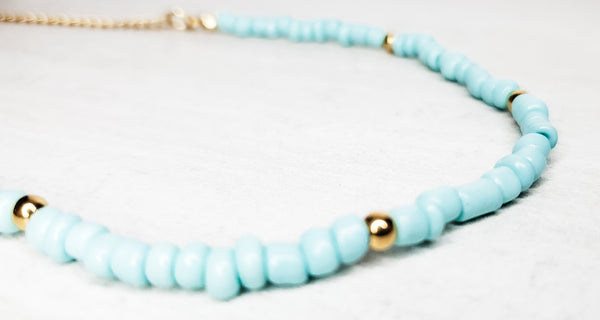 Aqua Choker Necklace