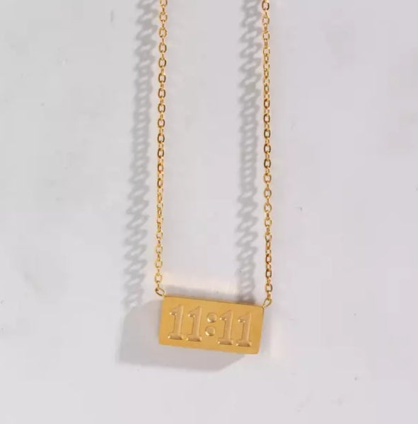 11:11 Bar Necklace