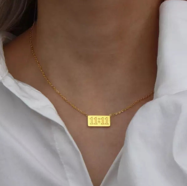 11:11 Bar Necklace